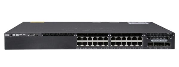 A Cisco WS-C3650-24PS-S 24-Port Switch