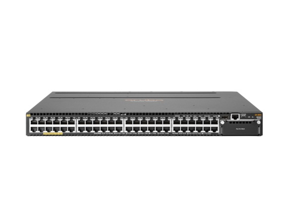 An Aruba JL074A 3810M 48-Port Switch