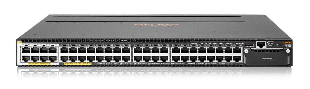 An Aruba JL076A 3810M 40-Port Switch