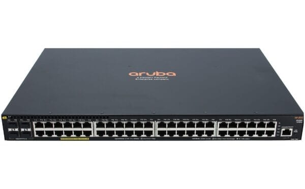 An Aruba JL262A 2930F 48-Port Switch