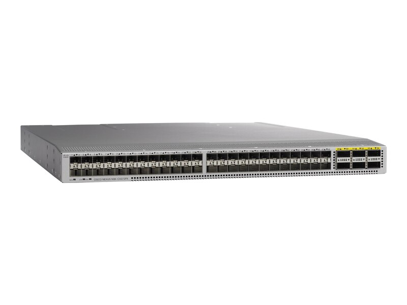 A Cisco Nexus N9K-C9372PX 48-Port Switch