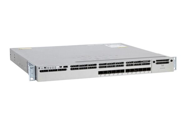 A Cisco WS-C3850-12XS-S 12-Port Switch