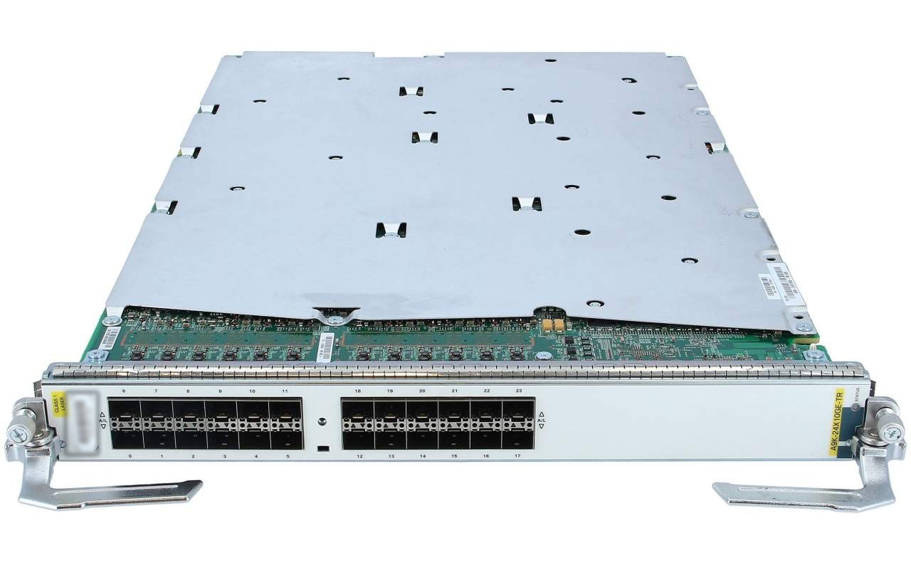 A Cisco A9K-24X10GE-TR 24-Port Line Card