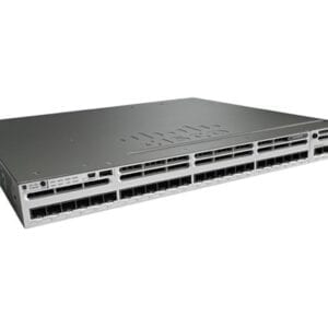 A Cisco WS-C3850-24S-S 24-Port Switch