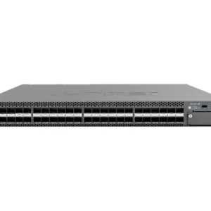 A large grey and black network switch